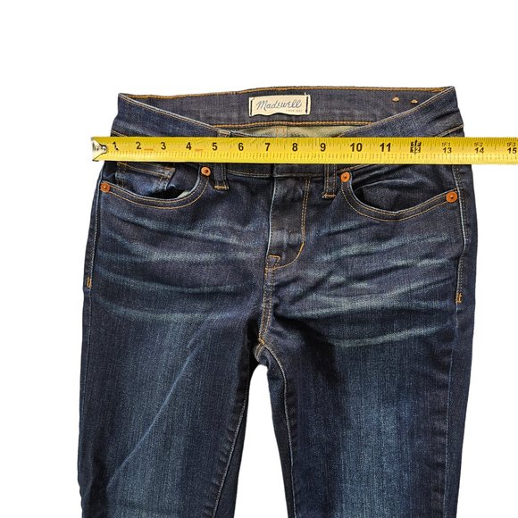 Madewell Womens Size 25 "Skinny Skinny" Denim Dark Wash Stretch Skinny Jeans - Picture 8 of 12